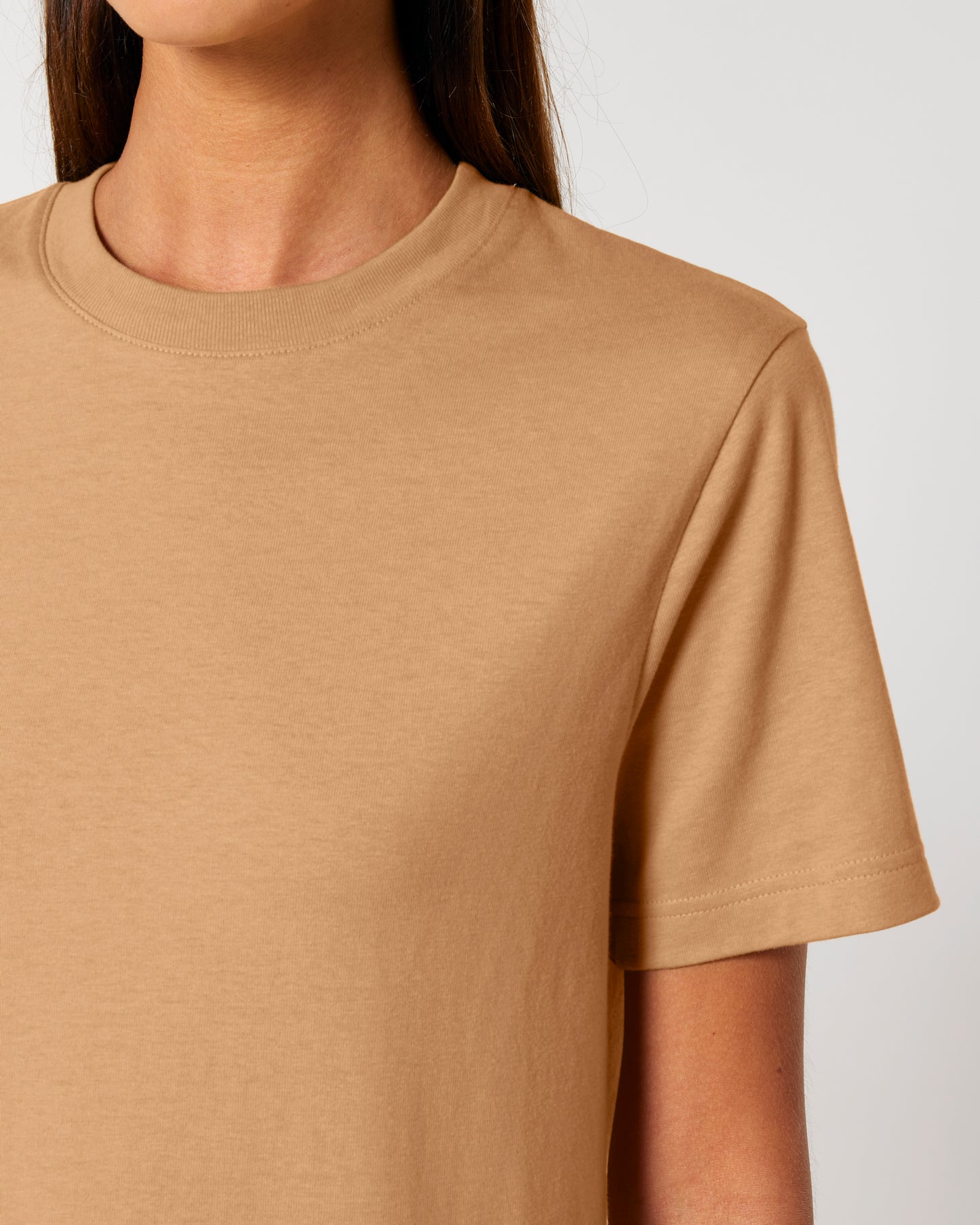 It Fits Swish - T-shirt unisexe coupe décontractée - Poids lourd -Caramel
