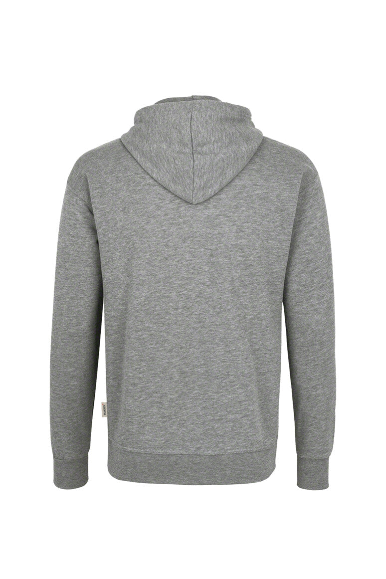 Hakro - Unisex Regular Fit Pocketless Hoodie - Organic Cotton - Heather Grey