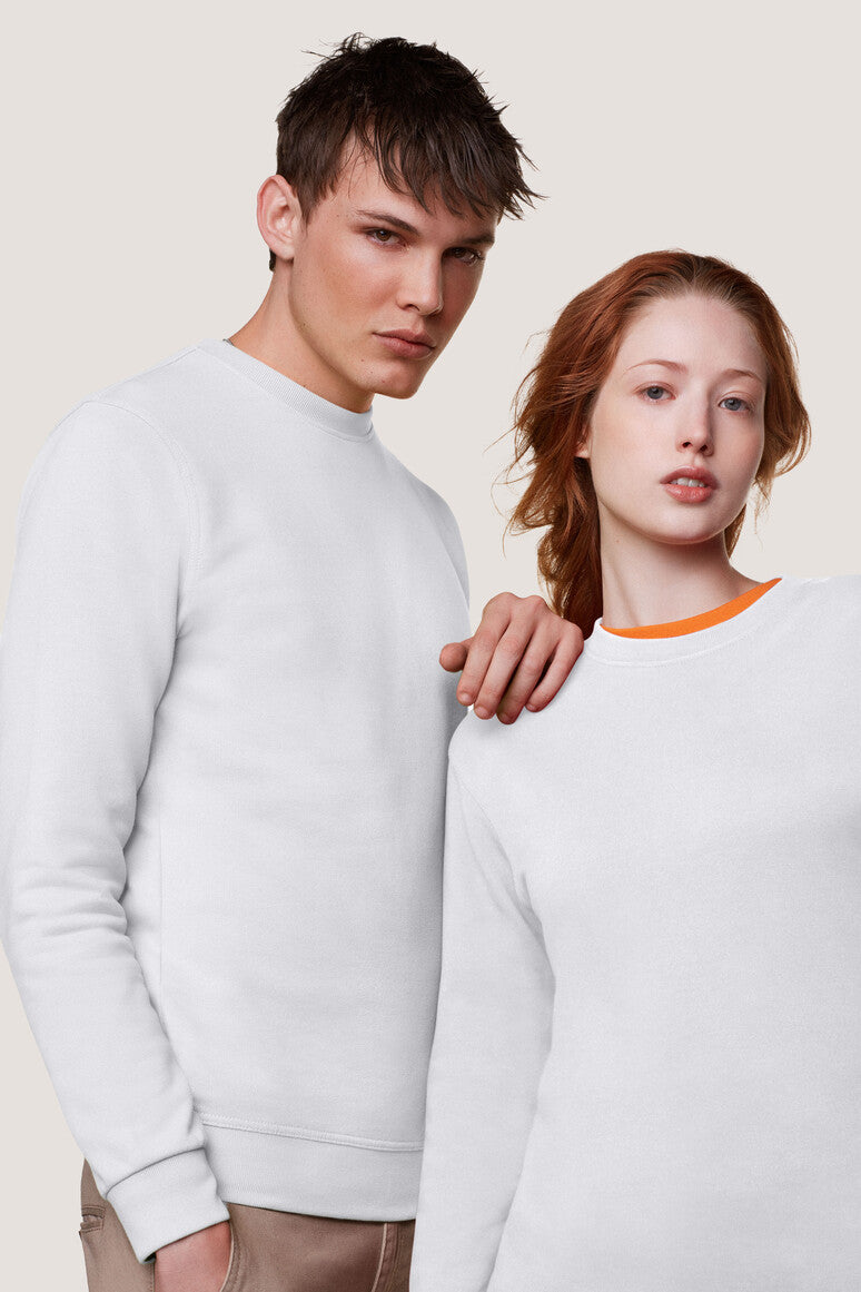 Hakro - Unisex Comfort Fit Sweater - Mikralinar - White