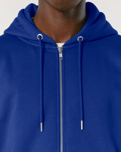 Fits Hammer - Unisex Regular Fit Zip Hoodie - Heavyweight - Blue Collar
