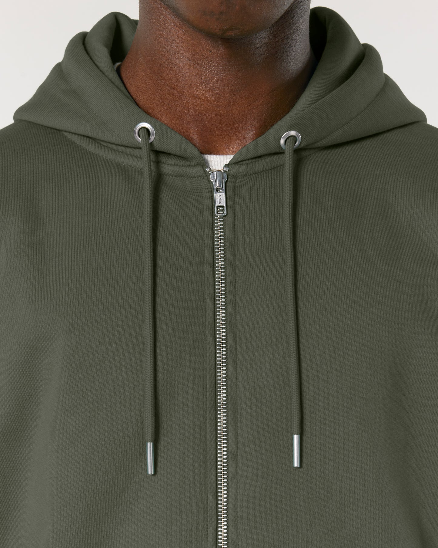 Fits Hammer - Unisex Regular Fit Zip Hoodie - Heavyweight - Khaki