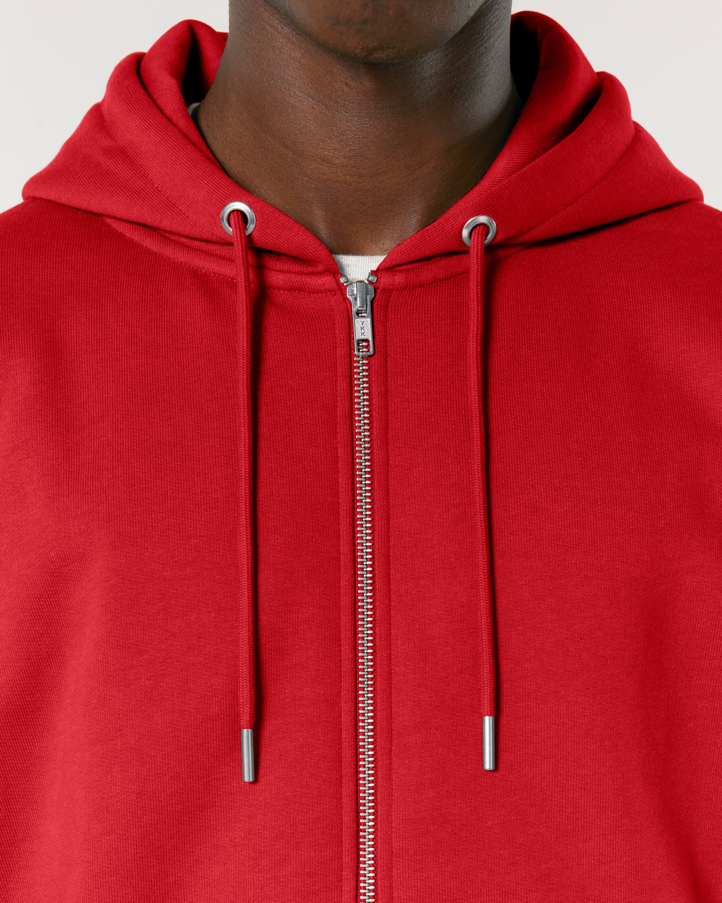 It Fits Hammer - Sweat à capuche zippé unisexe coupe régulière - Poids lourd - Rouge