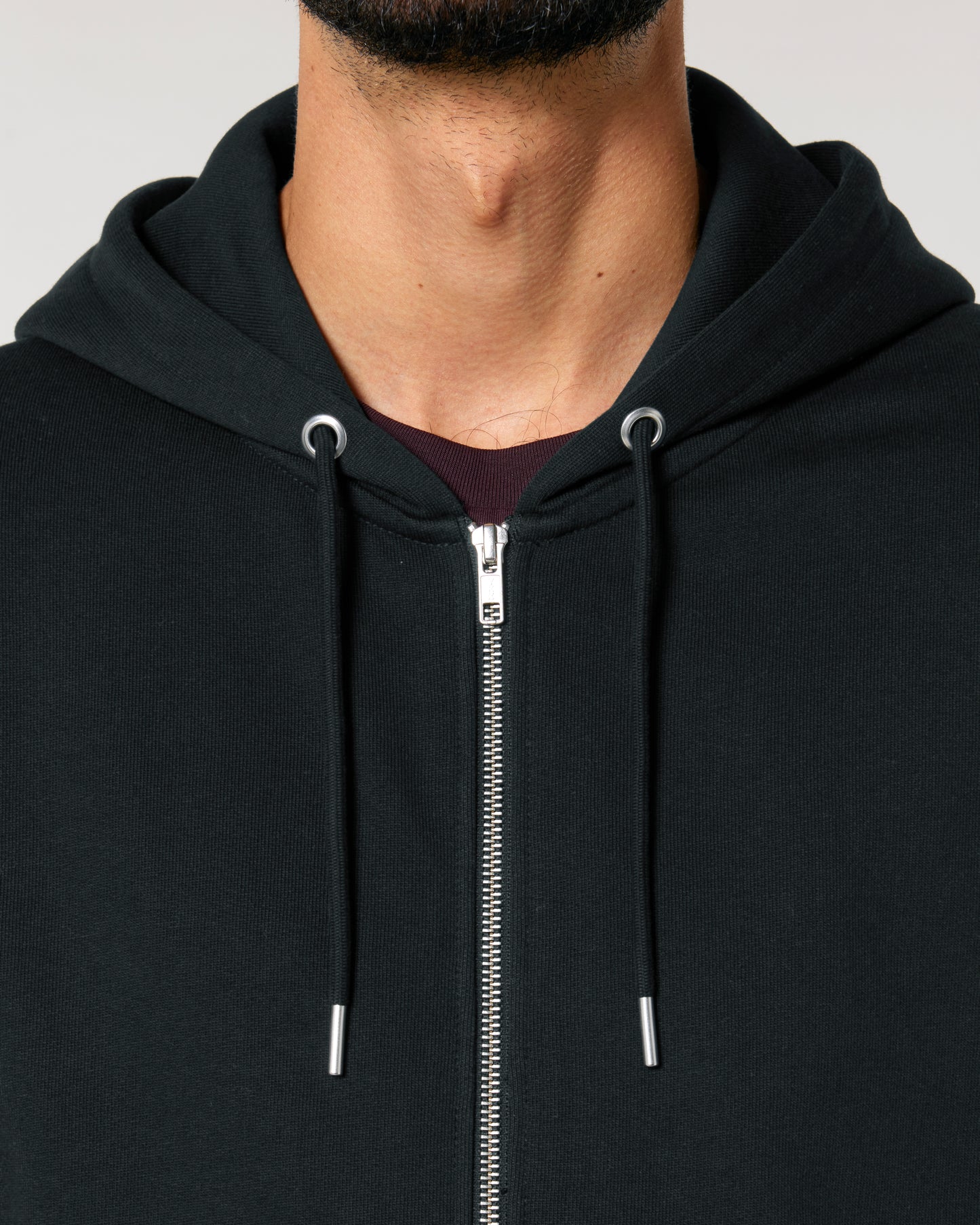 Fits Hammer - Unisex Regular Fit Zip Hoodie - Heavyweight - Black