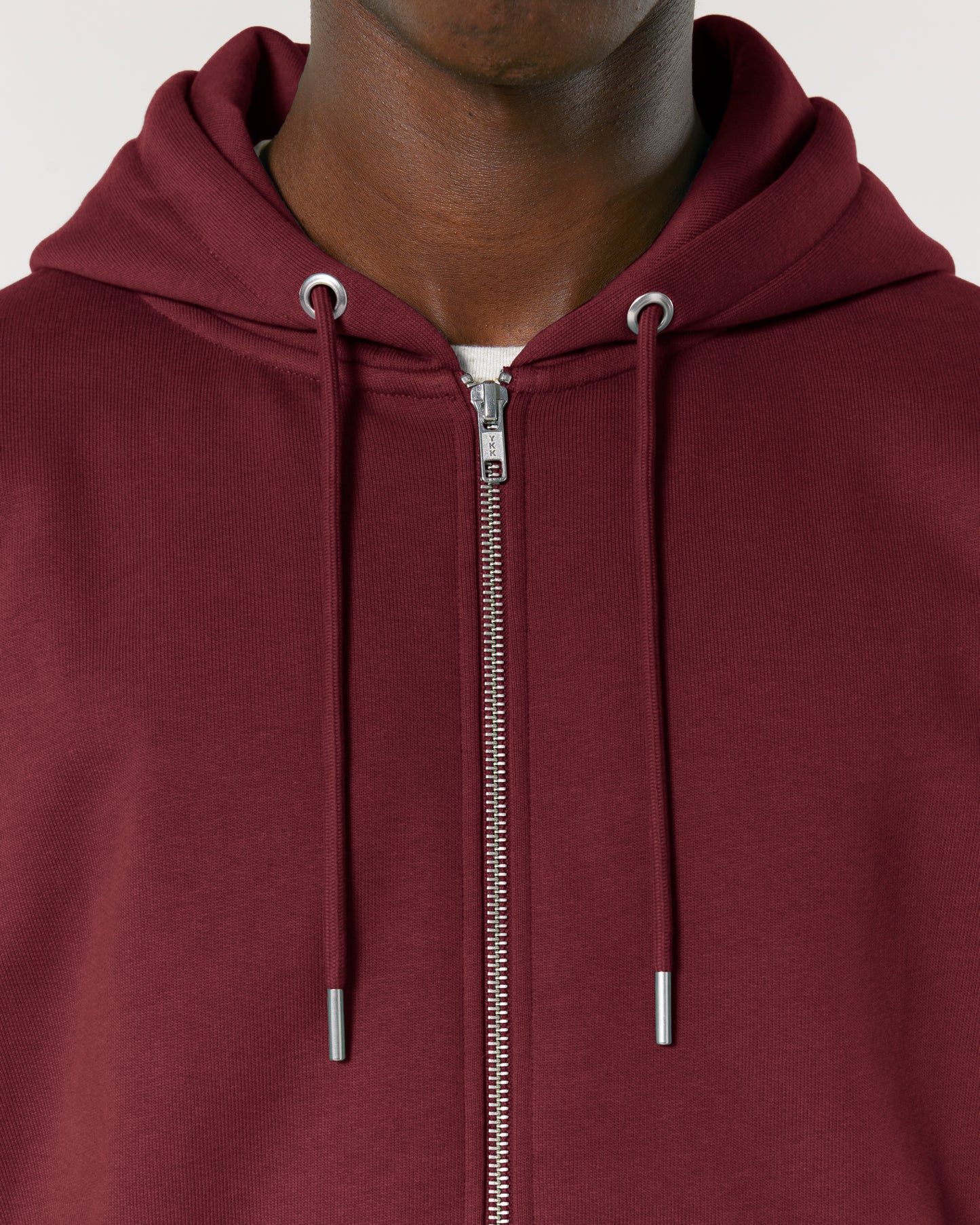 It Fits Hammer - Unisex Regular Fit Zip Hoodie - Heavyweight - Burgundy