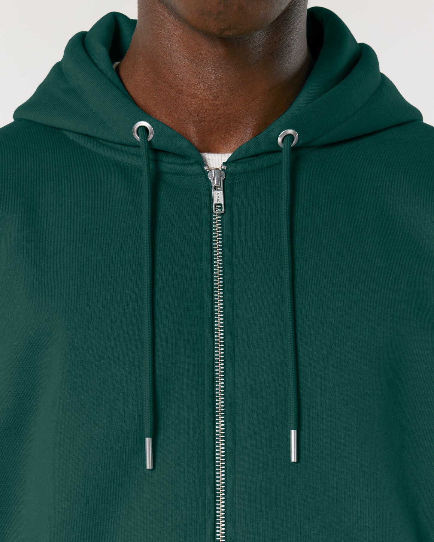 Fits Hammer - Unisex Regular Fit Zip Hoodie - Heavyweight - Forest Green