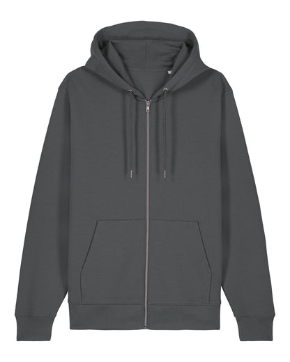 Fits Hammer - Unisex Regular Fit Zip Hoodie - Heavyweight - Anthracite