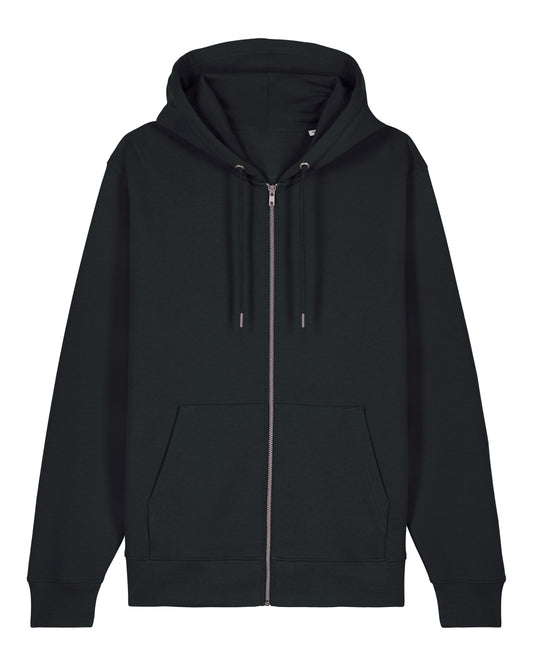 Fits Hammer - Sweat à capuche zippé unisexe coupe régulière - Poids lourd - Noir