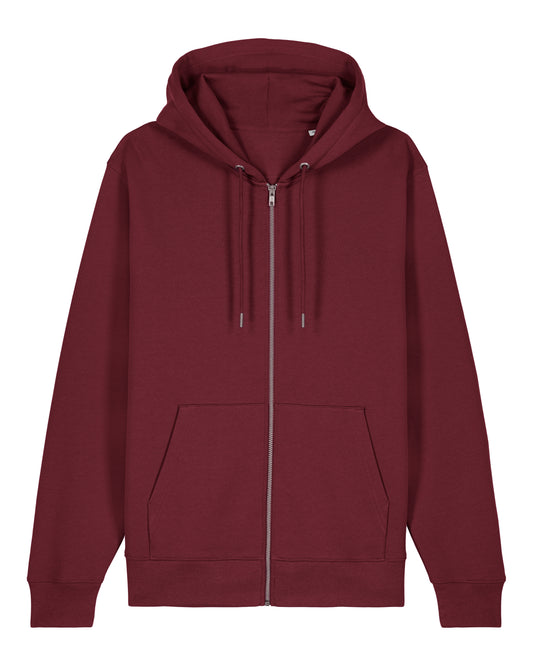 It Fits Hammer - Unisex Regular Fit Zip Hoodie - Heavyweight - Burgundy