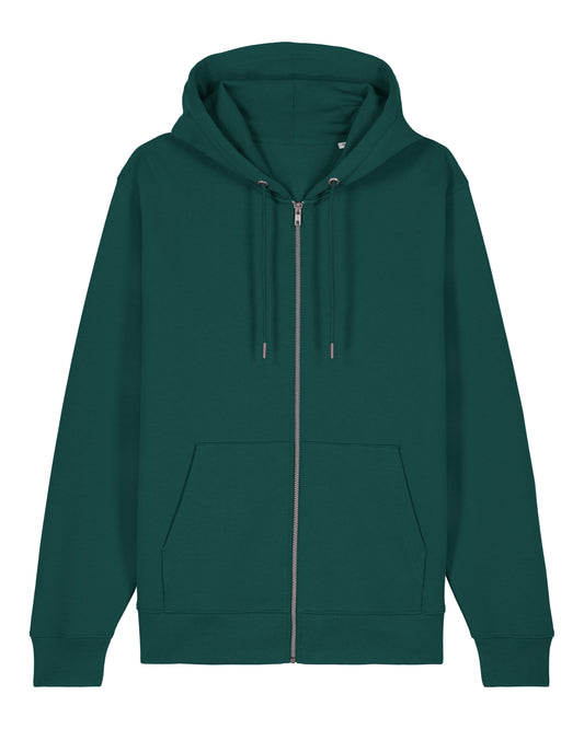 Fits Hammer - Sweat à capuche zippé unisexe coupe régulière - Poids lourd - Vert forêt