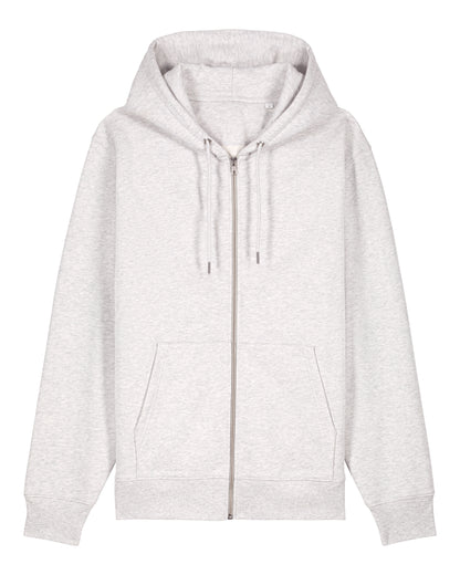 It Fits Hammer - Sweat à capuche zippé unisexe coupe régulière - Poids lourd - Gris chiné glacé
