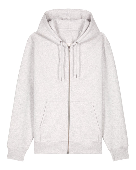 It Fits Hammer - Unisex Regular Fit Zip Hoodie - Heavyweight - Ice Heather Grey