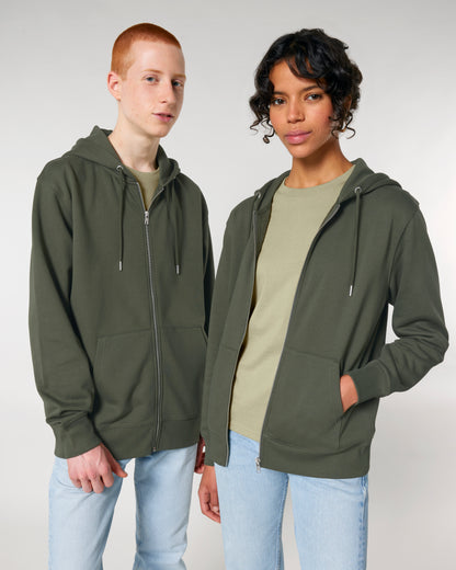 It Fits Hammer - Sweat à capuche zippé coupe régulière unisexe - Épais - Bordeaux