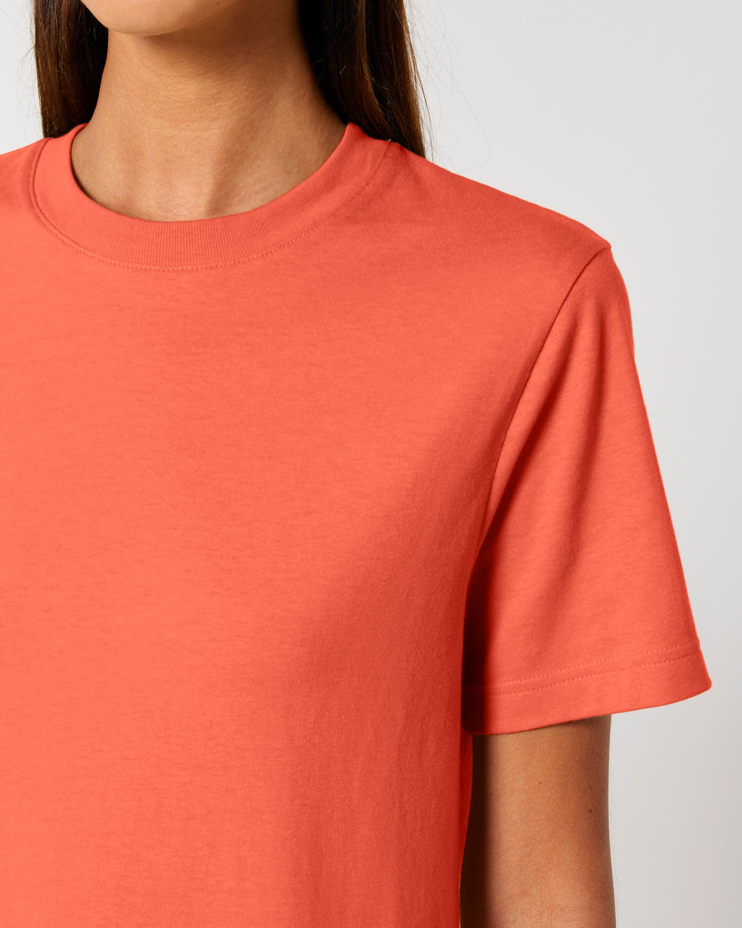 It Fits Swish - T-shirt unisexe coupe décontractée - Poids lourd - Corail