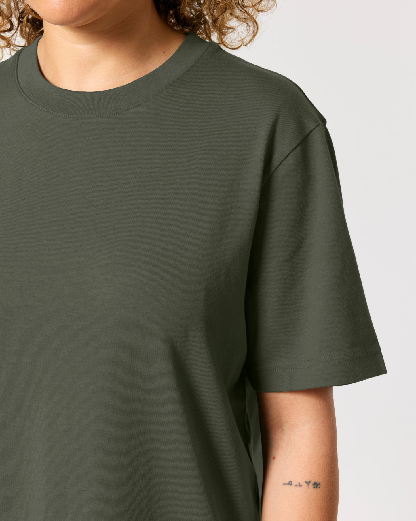It Fits Swish - T-shirt unisexe coupe décontractée - Épais - Kaki