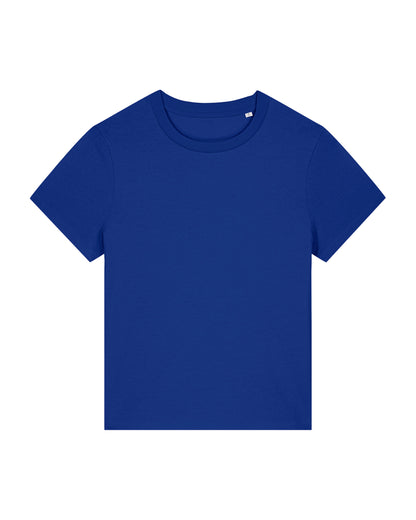 It Fits Closer - T-shirt coupe régulière pour femme - Col bleu