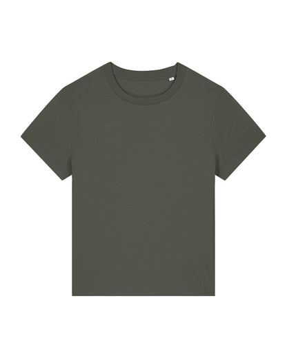 It Fits Closer - Dames Regular Fit T-shirt - Khaki