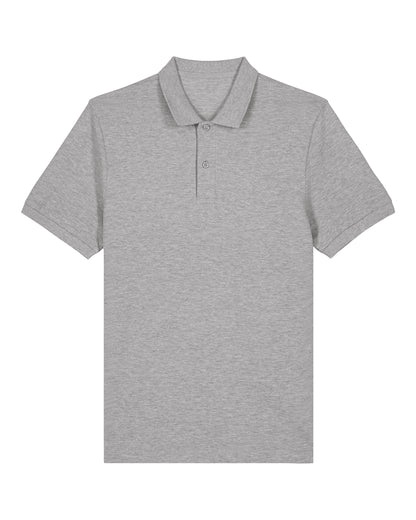 It Fits Eagle - Men's Fitted Polo - Midweight - Heather Gray