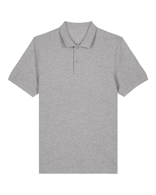 It Fits Eagle - Polo ajusté pour homme - Poids moyen - Gris chiné
