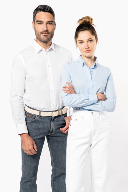 It Fits Hurler - Heren stretch overhemd lange mouwen