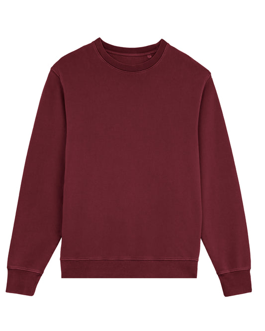 It Fits Dropper - Unisex Regular Fit Sweater - Terry voering - Burgundy