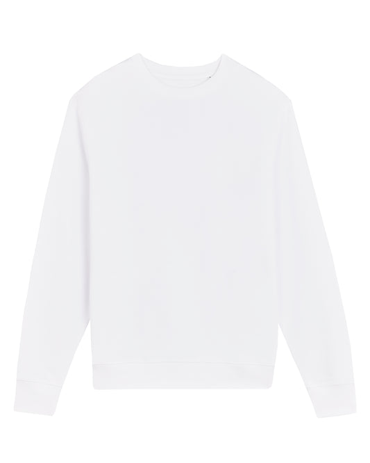 It Fits Dropper - Unisex Regular Fit Sweater - Terry voering - White