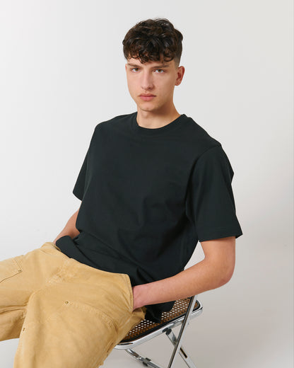 It Fits Surfer - T-shirt unisexe coupe décontractée - Poids lourd plus - Noir
