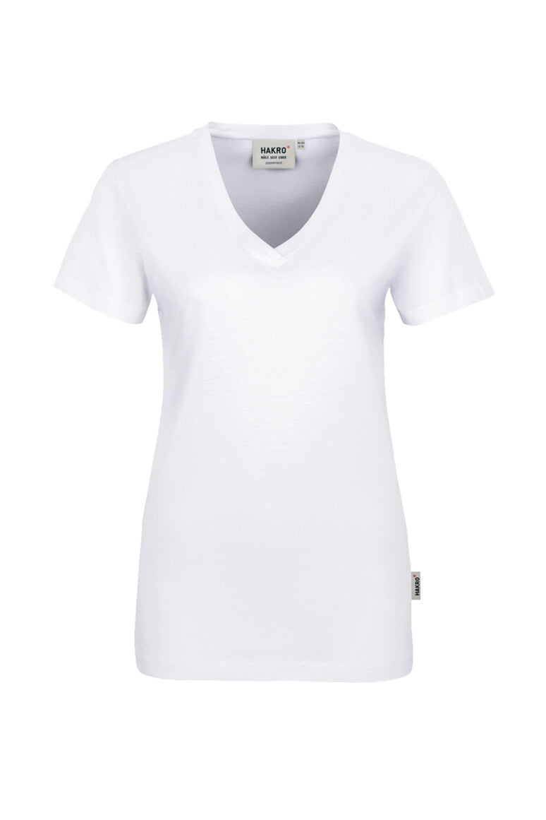 Hakro - Dames Regular Fit V-Shirt - White