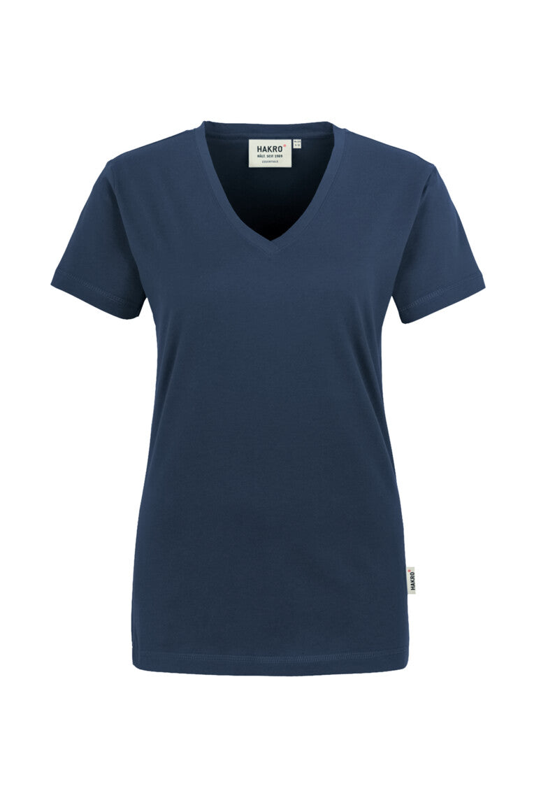 Hakro - Dames Regular Fit V-Shirt - Marine Blue