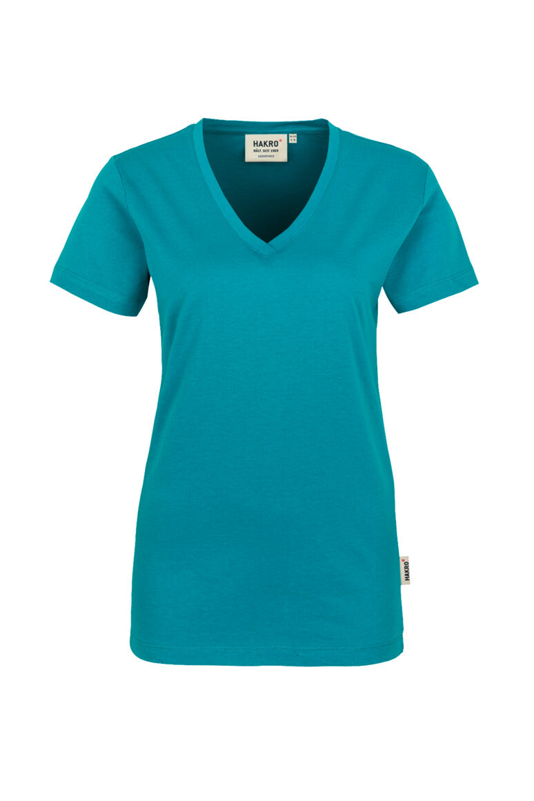 Hakro - Dames Regular Fit V-Shirt - Emerald