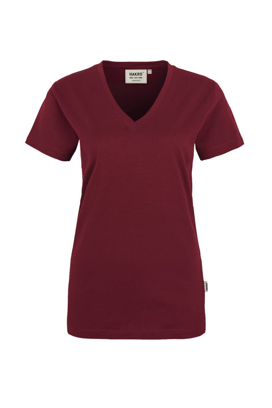 Hakro - Women's Regular Fit V-Shirt - Burgundy