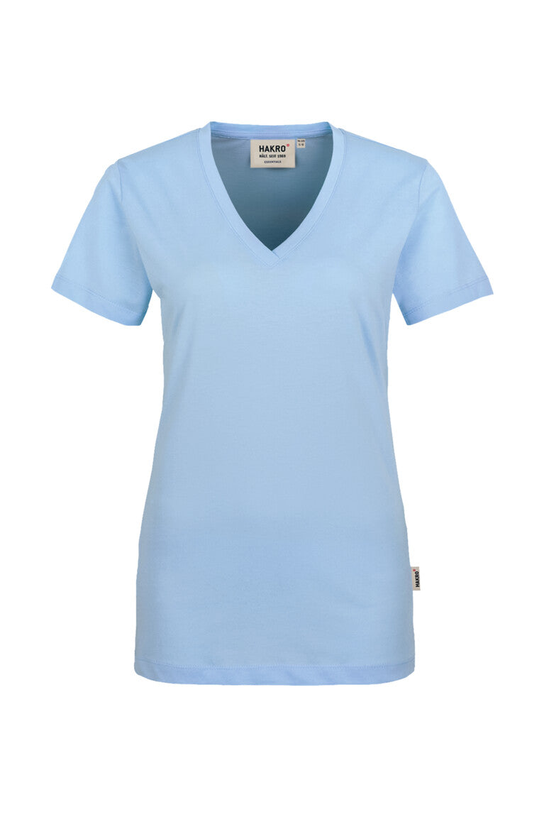 Hakro - Dames Regular Fit V-Shirt - Ice Blue