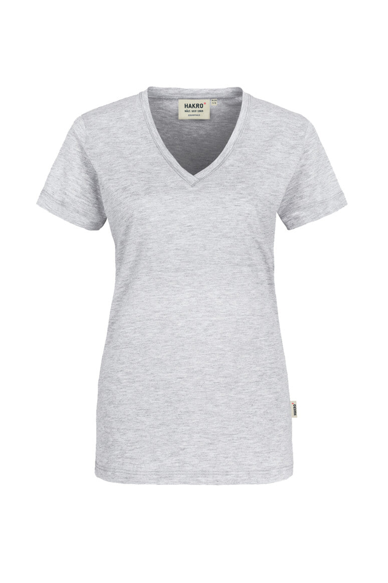 Hakro - Dames Regular Fit V-Shirt - Heather Ash