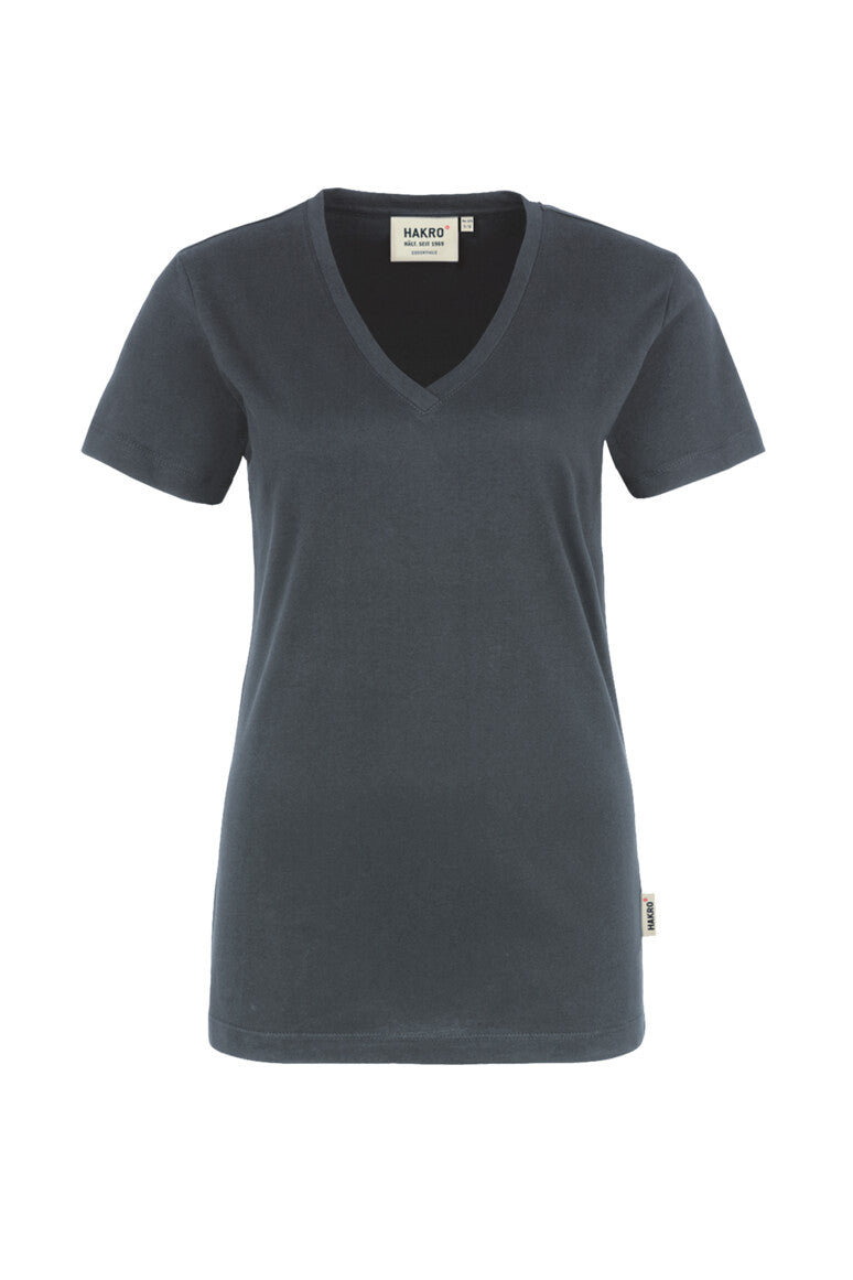 Hakro - Dames Regular Fit V-Shirt - Anthracite