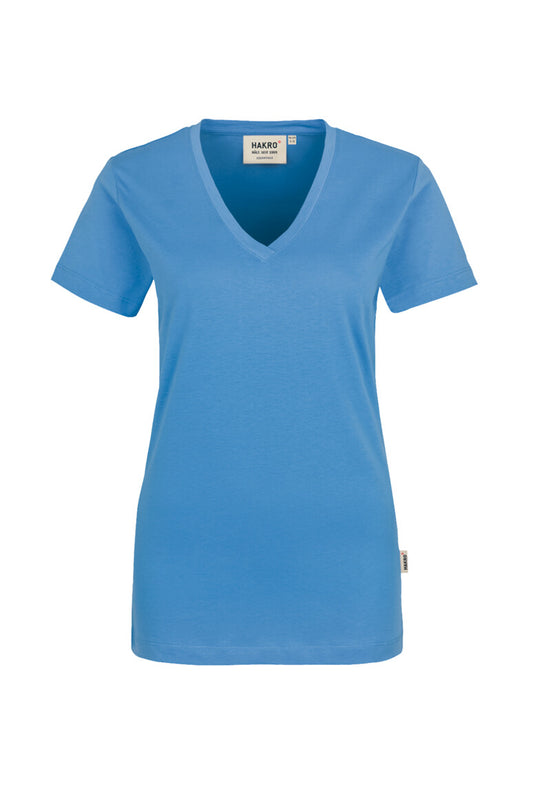 Hakro - Ladies Regular Fit V-Shirt - Malibu Blue