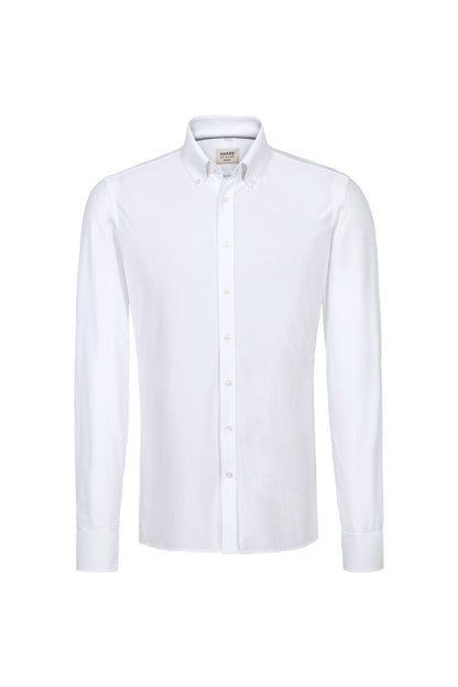 Hakro - Heren Stretch Overhemd Regular Fit