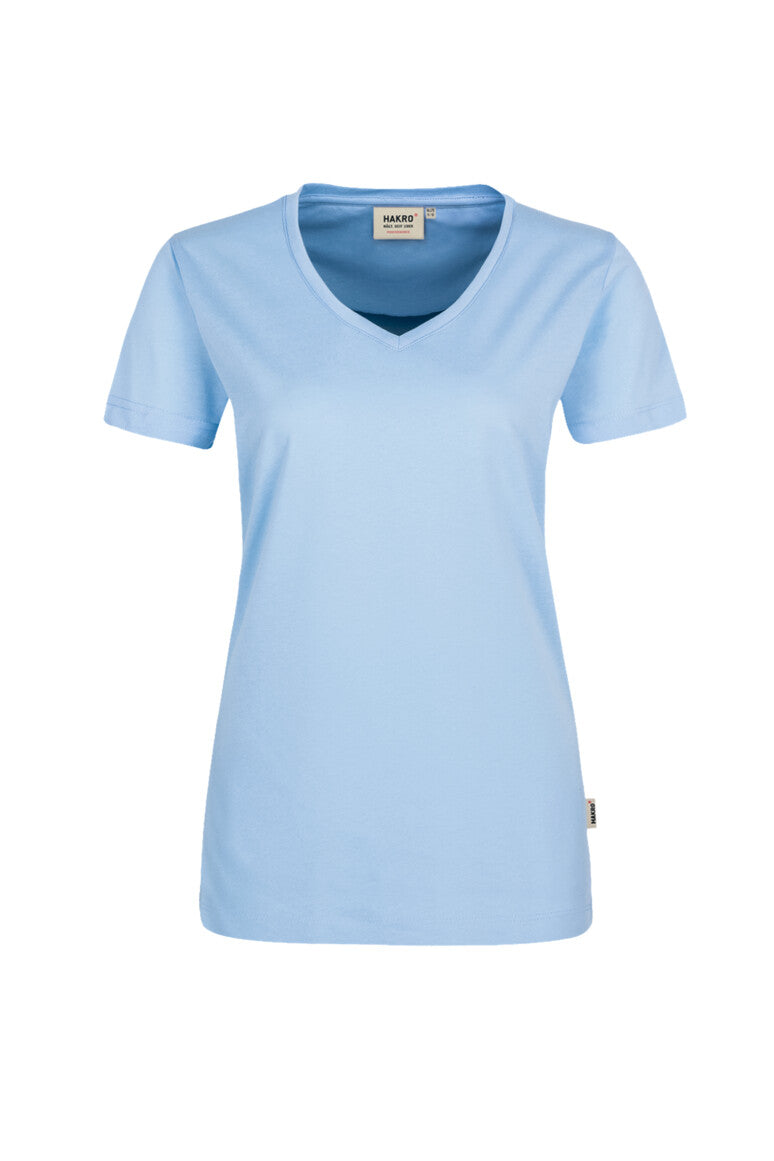 Hakro - Dames Regular Fit V-Shirt - Mikralinar - Ice Blue