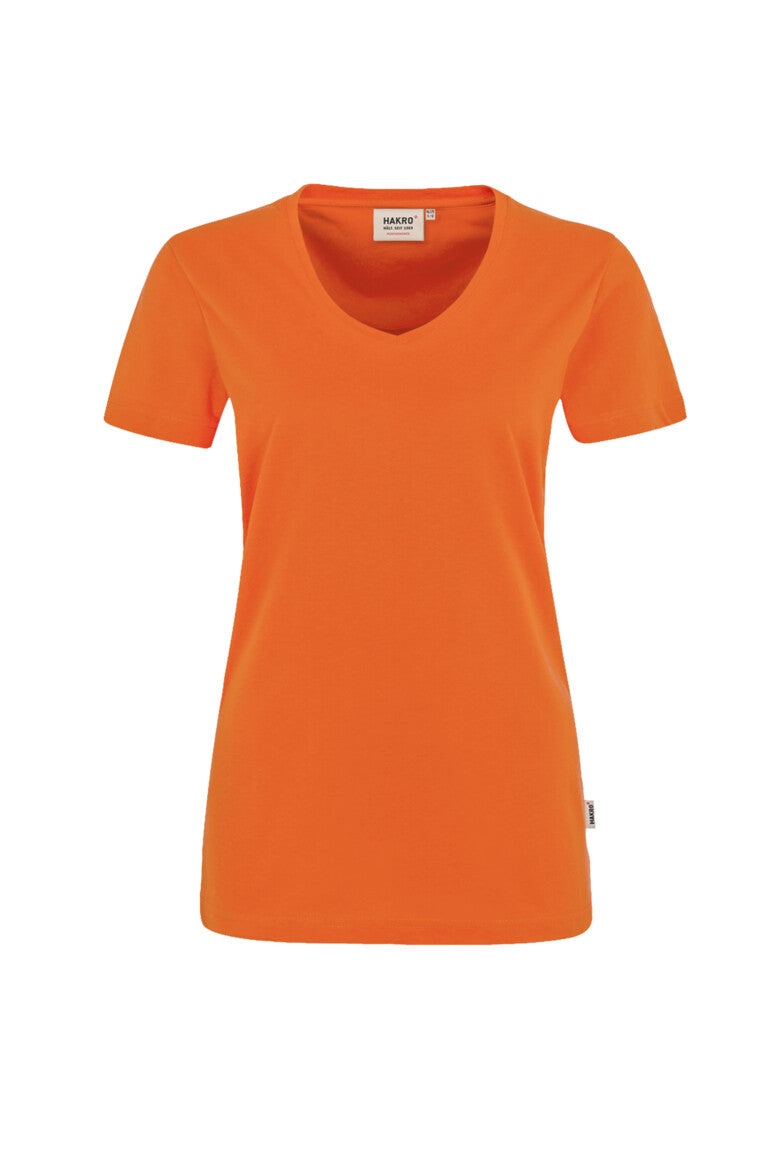 Hakro - Dames Regular Fit V-Shirt - Mikralinar - Orange