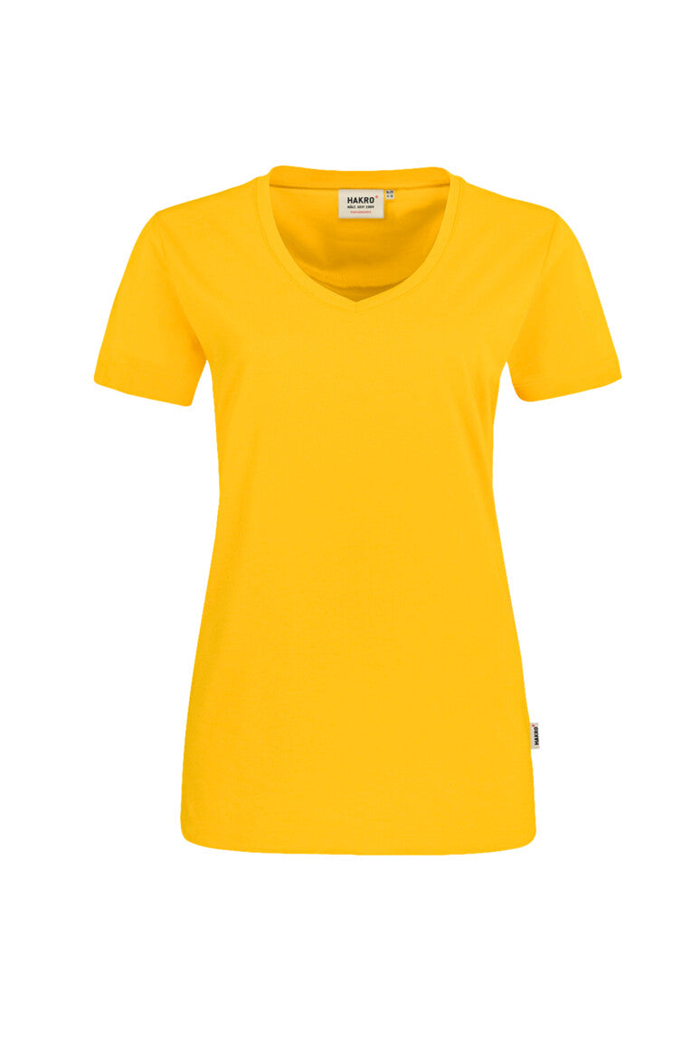 Hakro - Dames Regular Fit V-Shirt - Mikralinar - Sun Yellow