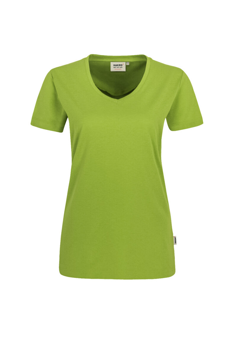 Hakro - Dames Regular Fit V-Shirt - Mikralinar - Kiwi