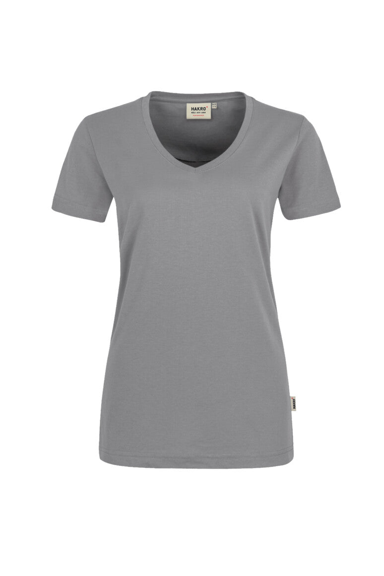 Hakro - Ladies Regular Fit V-Shirt - Mikralinar - Titanium