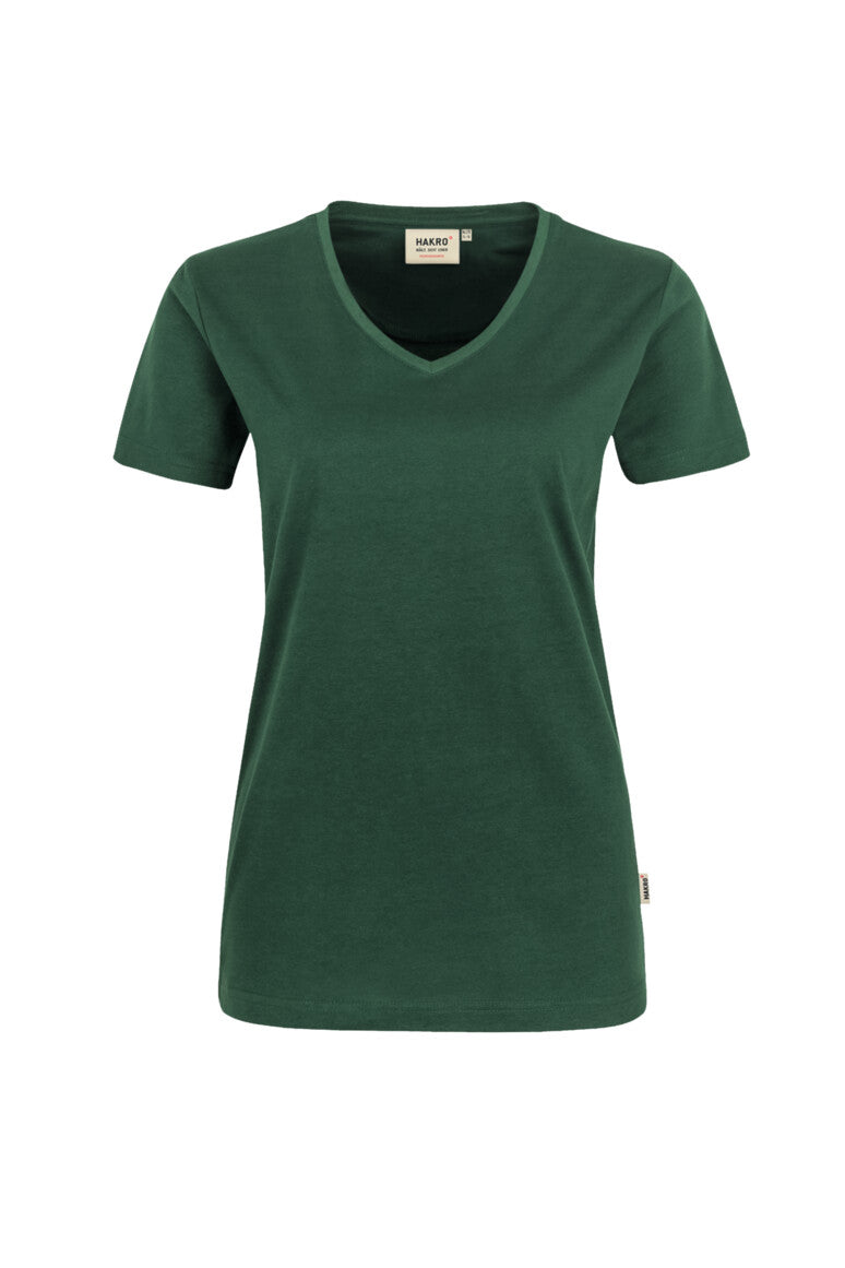 Hakro - Dames Regular Fit V-Shirt - Mikralinar - Fir