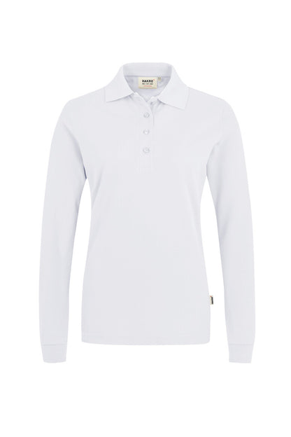 Hakro - Women's Regular Fit Longsleeve Polo - Mikralinar - White