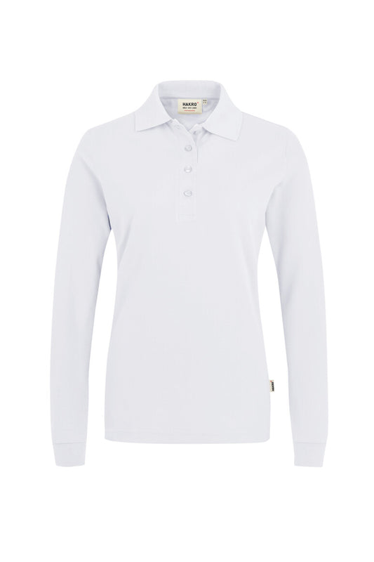 Hakro - Dames Regular Fit Longsleeve Polo - Mikralinar - White