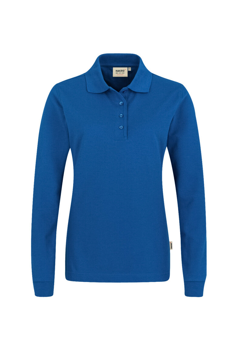 Hakro - Dames Regular Fit Longsleeve Polo - Mikralinar - Royal Blue