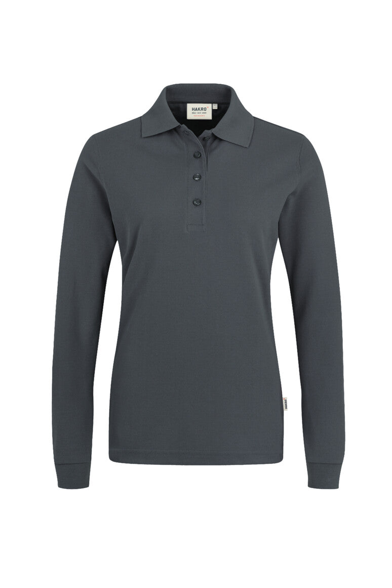 Hakro - Dames Regular Fit Longsleeve Polo - Mikralinar - Anthracite