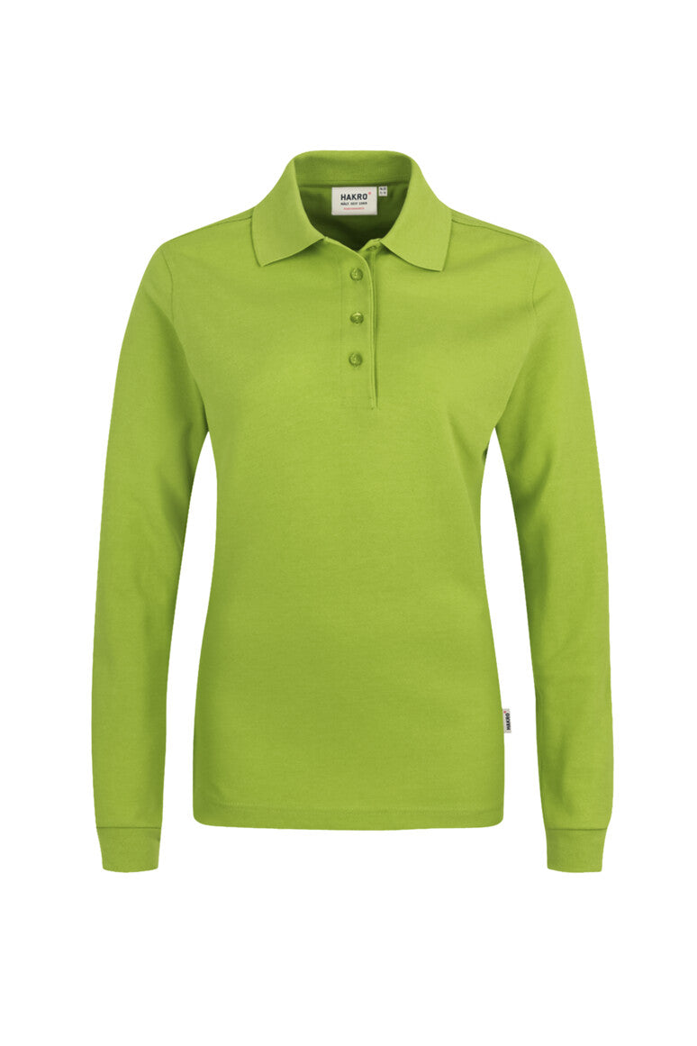 Hakro - Women's Regular Fit Longsleeve Polo - Mikralinar - Kiwi