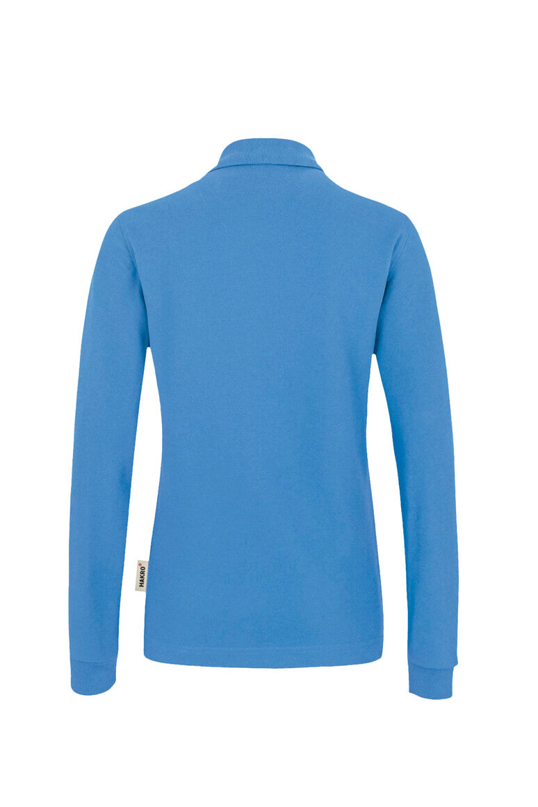 Hakro - Polo à manches longues coupe régulière pour femme - Mikralinar - Bleu Malibu