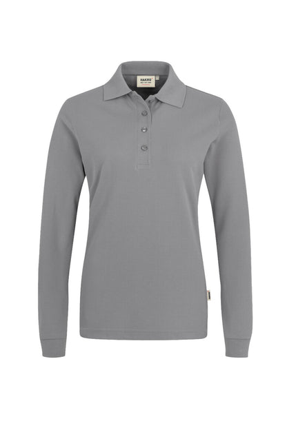 Hakro - Dames Regular Fit Longsleeve Polo - Mikralinar - Titanium