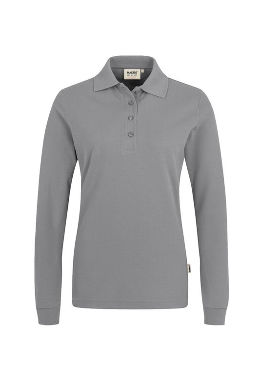 Hakro - Dames Regular Fit Longsleeve Polo - Mikralinar - Titanium