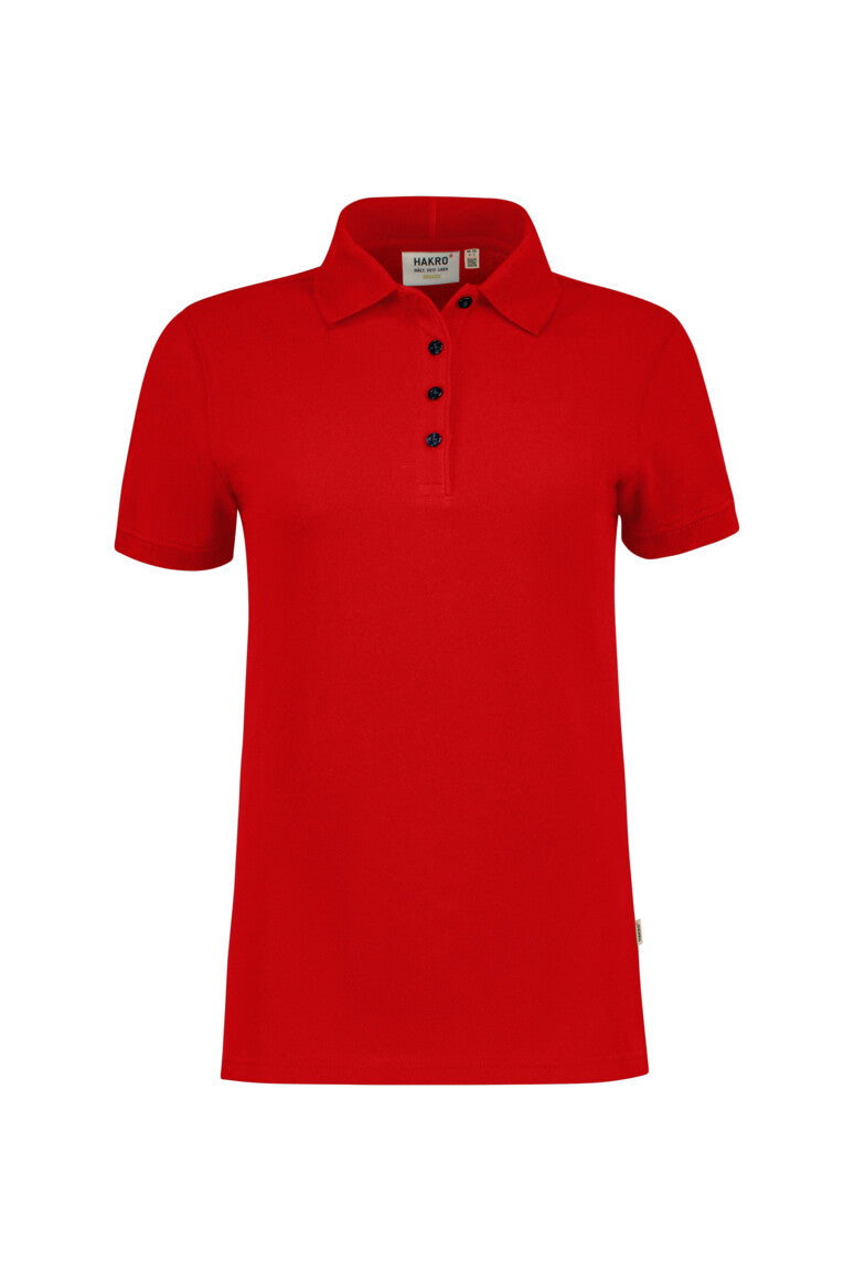 Hakro - Polo coupe régulière pour femme - Coton biologique - Rouge